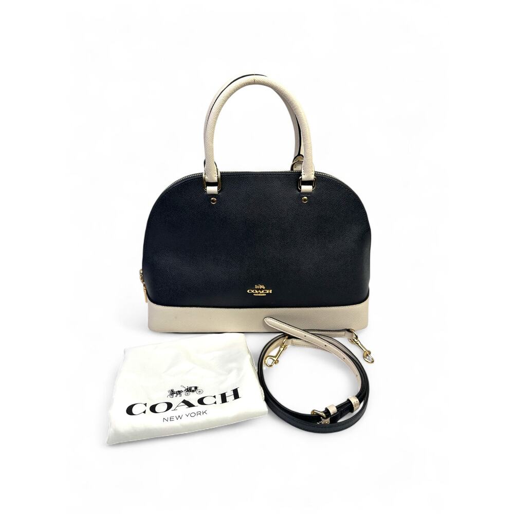 Coach Cora Domed Satchel in Crossgrain Leather W/ Dust Bag